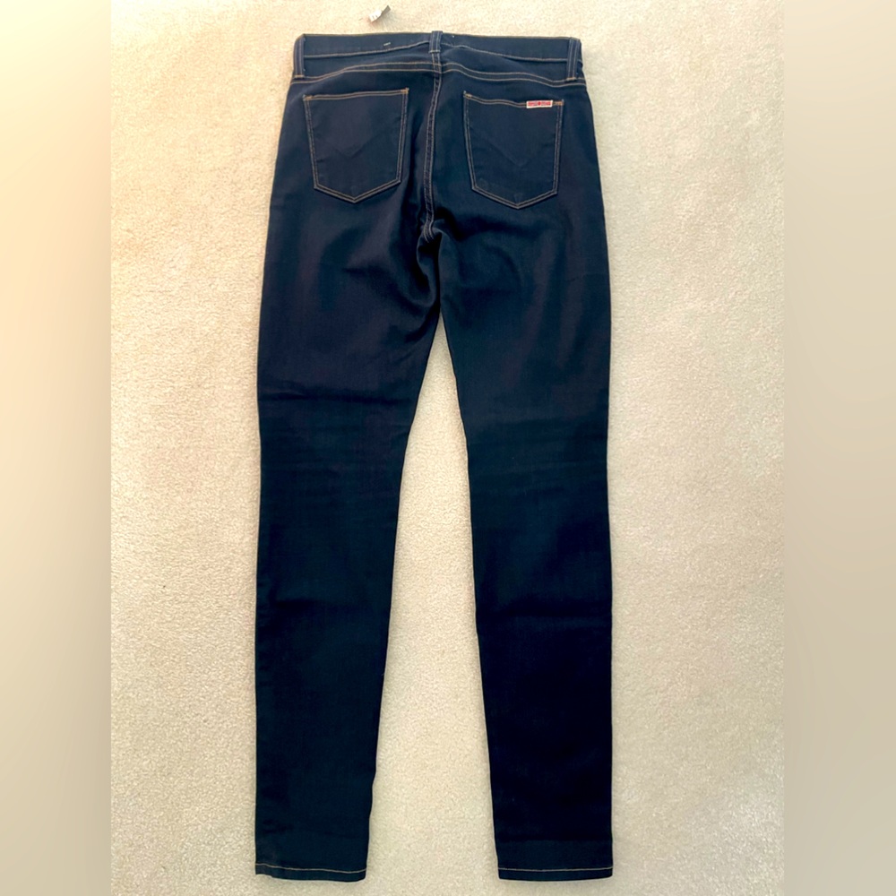 Hudson Skinny Jeans, dark denim, sz 28